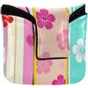 SyXIOP Tropical Hibiscus Surfboard Mallet Style Putter Cover Magnetica Snap Golf Accessori per la maggior parte di marca PU Leather
