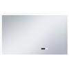 vidaXL Specchio da bagno a LED con sensore tattile e display orario 100x60 cm