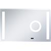vidaXL Specchio da bagno a LED con sensore tattile 100x60 cm
