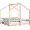 vidaXL Lettino 2x(80x160) cm in legno di pino massiccio