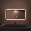 doporro Specchio Bagno LED 60x120 cm Rettangolare Retroilluminato con Interruttore Tattile Dimmerabile 3 Colori Antifog in Vetro Temperato HD, Installazione Orizzontale o Verticale