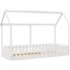 vidaXL Letto per bambini casa letto bianco 80x200 cm in legno di pino massiccio