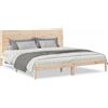 vidaXL Letto in legno massiccio extra lungo senza materasso 200x210 cm