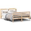 vidaXL Struttura letto con testiera senza materasso 150x200 cm
