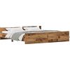 vidaXL Struttura letto con testiera in legno di recupero 203 x 203 x 50 cm materiale a base di legno