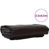 vidaXL Tarpaulin 650g / m² Marrone 2,5 x 4,5 m Tela con rivestimento in PVC