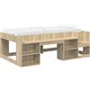 vidaXL Letto a castello per bambini con contenitore in rovere Sonoma 90 x 200 cm