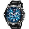 Invicta I-Force Orologio da Uomo in acciaio inossidabile con movimento Quarzo - 50mm, Nero/Blu