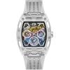 Guess US - Orologio multifunzione da uomo arcobaleno, Trasparente/trasparente/arcobaleno, PHOENIX