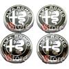 VS 4 Tappi Coprimozzo da 60mm Compatibili con ALFA ROMEO Solo Per CERCHI Compatibili con 4 Adesivi da 56,5mm versione Nero Specchio