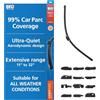 QUINTON HAZELL Tergicristalli | Lunghezza: 610mm QAW1024 Compatibilità con RENAULT Clio 3 Hatchback BR0/1, CR0/1, VW Polo Hatchback 6R1, 6C1 Golf 6 5K1 Golf 5 Hatchback 1K1, CITROËN