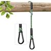 Yyiwhmy Corda di fissaggio per altalena, amaca da appendere, corda da 1,3 m, con moschettone, 450 kg, per travi a dondolo, per interni ed esterni, yoga (1 pezzo)