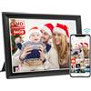 AKImart 64GB FRAMEO Cornice Digitale Smart WiFi da 10,5 Pollici 1920x1280 FHD IPS LCD Touch Screen, Rotazione Automatica, 64GB di Memoria, Supporto Scheda SD e USB, Condividi Momenti Istantanei Ovunque