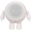 Goshyda Altoparlantea Forma di Robot con Microfono Integrato,5.0, Batteria a Lunga Durata, Bassi Nitidi, Connessione Doppio Altoparlante per Feste in Casa All'aperto (WHITE)