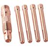 BildeeMait Kit di 5 pinze da 2,4 mm TIG WP17 18 26 torce, 4 pinze 10N24, 1 corpo 10N32, alta conduttività