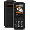 JCB Tradesman 2F Telefono Cellulare Rugged 4G Galleggiante | IP69K | MIL-STD-810H | Dual SIM | 48MB RAM + 128MB ROM | Tasti Grandi per Guanti | Telefono Resistente Impermeabile - Nero