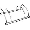 Generico Rastrelliera Portabici 2 Posti in Acciaio Zincato, Supporto da Terra e Parete per Biciclette, Stand Parcheggio per Garage e Giardino, Dimensioni 42x30x21 cm, Antiruggine
