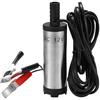 PIQIUQIU Pompa sommersa da 12 V, in acciaio inox, pompa diesel con clip, cavo da 3 m, per diesel, acqua/cherosene