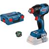 Bosch Professional 18V System Avvitatore a massa battente a batteria GDX 18V-210 C (coppia di serraggio max. 210 Nm, incl. mod. Bluetooth Low Energy GCY 42, L-BOXX, batt./caricabatteria non incl.)