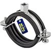 MONTERAL Rinforzato Fascette Metalliche M8/M10 con Guarnizione in Gomma e con Diametro di Ø60 mm o di 2 - Garanzia di 10 Anni - MONTERAL