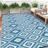 Enyhom Grande tappeto da esterno reversibile in plastica impermeabile pieghevole per camper, giardino, balcone, interno, terrazza (240 x 300 cm)