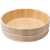 JapanBargain 4596, ciotola giapponese in legno per sushi, sushi, sushi, oke, sawara, cipresso, diametro 36 cm, realizzata in Giappone