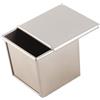 Leapiture Stampo per Pane Classico con Coperchio, 11.6x10x11cm, Argento