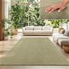 TT Home Tappeto Salotto Pelo Corto Monocolore Design Moderno Lavabile, Dimensione:240x340 cm, Colore:Verde chiaro