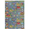 Mazovia Tappeto Gioco Bambini - Tapeto Stampato Pelo Corto - Morbido Tappeto Camera da Letto - Antiscivolo Tapeto - Tappeto Stradale per Bambini - Verde Grigio 160 x 230 cm