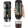 Bewinner Macchina da Caffè Espresso Elettrica 3 in 1 Portatile - Completamente Automatica con Pompa 20 Bar, Senza Fili, Caricatore Auto e USB