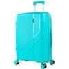 ITACA - Valigia media da viaggio rigide. Trolley medio con 4 Ruote Materiale PP resistente e super leggero - Robusta 20 kg TSA, Turchese