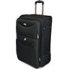 Valigeria.shop Valigia ORMI bagaglio a mano da cabina piccola M 55x35x20 media L 64x41x27 grande XL 72x46x30 espandibile resistente con 2 ruote (M (55x35x20), Nero)