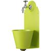 Fontana a Parete da Giardino con Rubinetto Belfer 42/PR Verde Acido