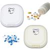 XBAIPIN 2 piccoli contenitori per medicinali - organizzatore per pillole portatile, mini settimanale per 7 giorni, ideale per piccoli oggetti come pillole, orecchini o perline, compatto e versatile