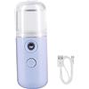 Generic Face Mister 30ml Mini Water Mister per Face Mister Spray Bottiglia USB Ricaricabile Pratico Nebbia Spruzzatore per Idratare Idratante Cura della Pelle Trucco Blu Strumenti di bellezza