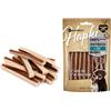 Flamingo Snack per cani - Bastoncini per cani - Hapki Strisce di sushi con struzzo & pesce - Senza cereali - 85 g - Flamingo