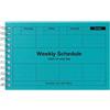 MARK'S(マークス) MARK`S Agenda settimanale Turquoise non datata A6, 58 settimane con panoramica mensile, calendario tascabile compatto con rilegatura ad anelli per ufficio, studio, uso quotidiano