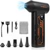 HANSILK Soffiatore ad Aria Compressa Elettrico - 150000 RPM con 4 Velocità Regolabili e Display LED, Batteria Ricaricabile Senza Fili, Rimuovi Polvere per PC Tastiera Auto Casa Ufficio