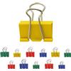 Westcott E-10716 00 - Set di 12 graffette in metallo per documenti, 4 x 19 mm, 4 x 25 mm, 4 x 32 mm, clip di carta stabili e riutilizzabili, morsetti per ufficio e casa