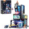 Lumibricks FUNWHOLE Cyberpunk - Set di 1716 blocchi modulari per la polizia