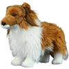 capybaraflying Realistico peluche cane, super morbido peluche a forma di Shetland Sheepdog, modello di giocattolo unico per bambini, adatto come regalo da collezione e come decorazione per la casa