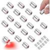 BTFO 20 Luci LED Miniatura, Mini Luci Elettriche Alimentate a Batteria per Casa Delle Bambole Fai Da Te Lanterne di Carta Decorazioni per Feste Mattoncini Giocattolo (Rosso)