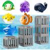 Pnedeodm Underwater Dive Rescue Toys, Seek And Splash Pool Game Set with Dive Cages for Kids Swimming, Kids Pool Diving Toys for Boys And Girls, Fun Summer Swimming Pool Toys