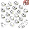 BTFO 20pz Micro Mini Luci LED, Bianco Freddo Luci LED Miniature con 10 Batterie Extra per Case Bambole Piccoli Lavoretti Decorazioni DIY per Progetti Miniatura Costruzioni Giocattolo Addobbi Feste