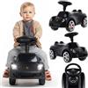 sun baby Macchina cavalcabile per bambini da 18 mesi - Porsche Carrera GT - volante con pulsanti, fari, adesivi realistici, fino a 30 kg, nero
