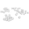 Tbest Gernie 50 Pezzi Dadi Vuoti da 16 Mm, Dadi e Neri a Sei Facce in Acrilico con Superficie Liscia, Dadi Fai-da-te Personalizzabili per Giochi, Feste, Divertimento, Adesivi