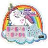 Nice Group - Magic Unicorn Mini Blister Nails, Set di Unghie finte e Stickers Colorati per Bambini - cod 16002