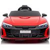 BabyCar Audi RS E-tron GT | Macchina Elettrica per Bambini 12V con 2 Motori 25W | Auto Elettrica Per Bambini Telecomandata, Porte Apribili, MP3/USB | Licenza Ufficiale | Rosso