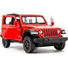 imtfzct 1/36 Jeep Wrangler Rubicon Casting Modello, in lega di zinco per bambini, giocattolo per il tempo libero, auto, regalo per ragazzi e ragazze (rosso)
