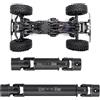 Runup Albero di trasmissione centrale in acciaio 2 pezzi CVD albero di trasmissione per 1/18 RC Crawler TRX4-M K10 Aggiornamenti Parti Accessori